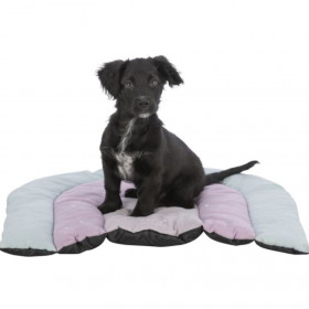 Мек, велурен матрак Trixie Junior Patchwork Lying mat във формата на дъга, подходящ за малки кученца